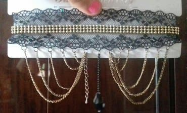 женская ажурная кофта: Dantelli boyunbağı. Decolte paltarla lap gözəl görünür — 1