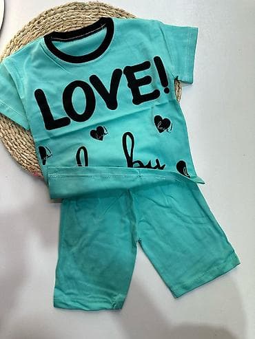 Dəstlər: Uşaq dəsti – köynək və şort - Modellər: ön hissədə “LOVE! baby” — 3