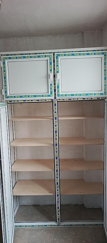 PVC materialdan hazırlanmış balkon/eyvan üçün saxlama dolabı -