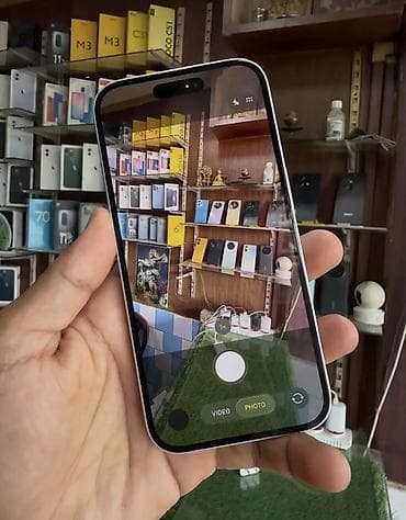 iphone e: IPhone 16, 128 GB, Ağ, Zəmanət, Simsiz şarj, Face ID — 7