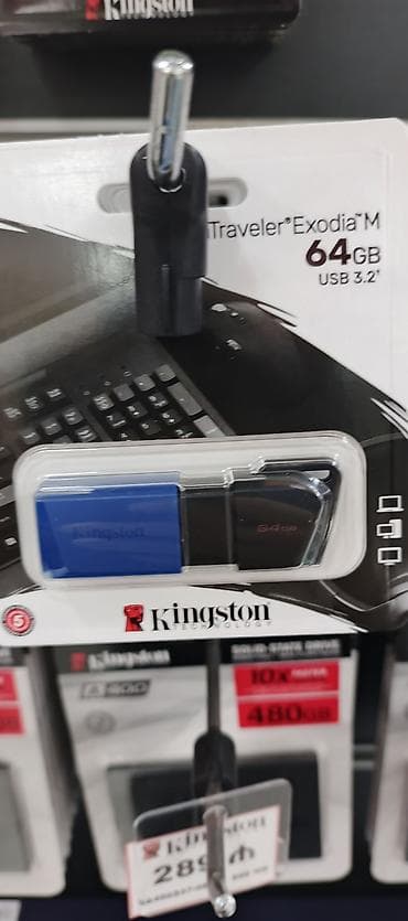 Apacer flesh kart 128 gb 30 azn Kingston DataTraveler Exodia M USB