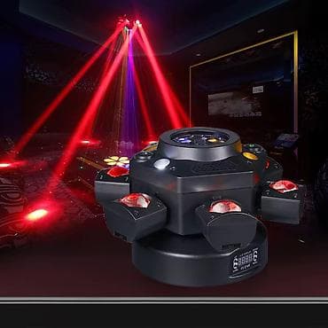 6-Gözlü Peşəkar Səhnə İşığı (Bee Eye) Həm lazer, həm də rəngli LED