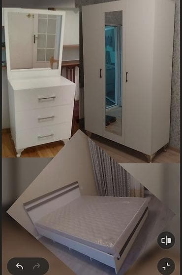 Yataq otağı mebel dəsti - Rəng: ağ, minimal dizayn - Dəst tərkibi: • lalafo.az -da Yataq otağı mebel dəsti - Rəng: ağ, minimal dizayn - Dəst tərkibi: •