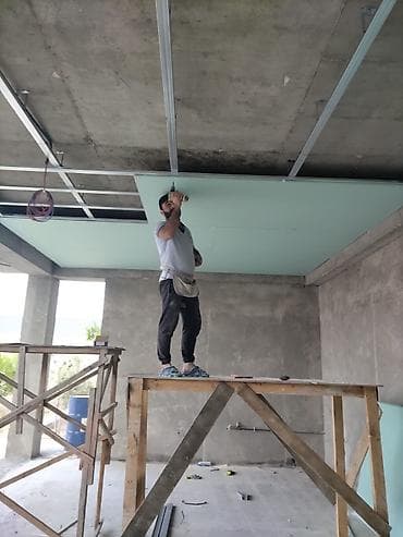 tavan dizaynlari: Alçıpan tavanların quraşdırılması xidməti - Asma və çoxsəviyyəli — 4