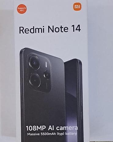 samsung note 3 ekran: Redmi Note 14, 256 GB, rəng - Yaşıl, Barmaq izi — 4
