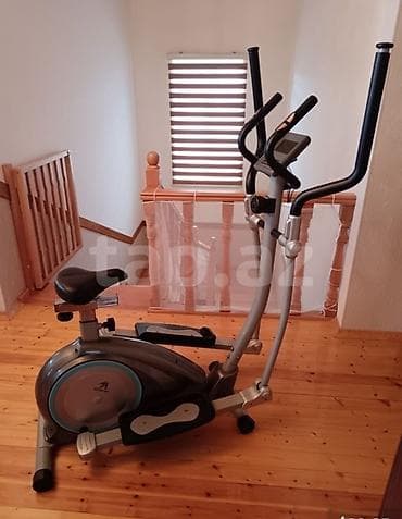 24 dük yesevət: Elliptik trenajor, evdə idman etmək üçün əlverişlidir. Kompakt ölçüsü — 1