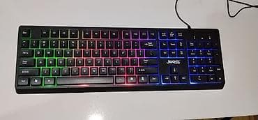 Modemlər və şəbəkə avadanlıqları: JEDEL CK106 Gaming klaviatura və siçan dəsti,tep tezedir mene hediyye — 9