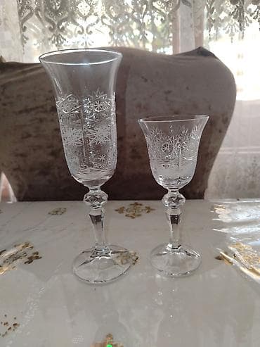 içki: Qədəhlər, Şüşə, 2 ədədli dəst — 1
