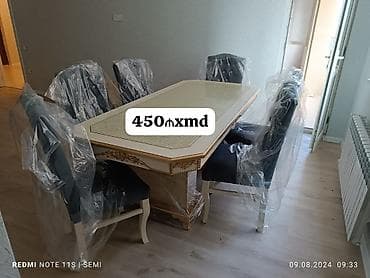 ucuz tul perde: Qonaq otağı üçün, Yeni, 6 stul — 1