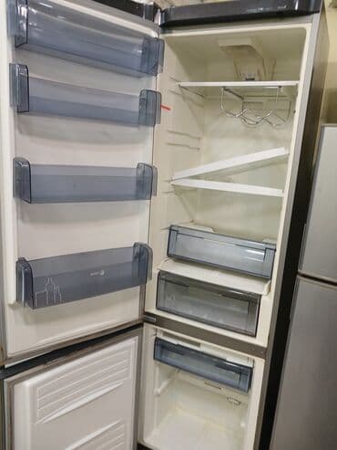 Кухонные плиты и варочные поверхности: Б/у 2 двери Холодильник Продажа, цвет - Серый, С колесиками — 2