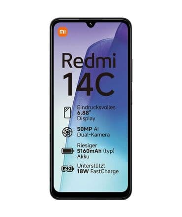 xiaomi mi 11 qiymeti: Xiaomi Redmi 14C – güclü xüsusiyyətlərə malik şık smartfon. - 6.88" — 2