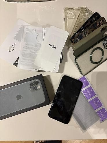 iphone 11 pro max ikinci el: IPhone 11 Pro, 256 GB, Matte Midnight Green, Face ID — 4