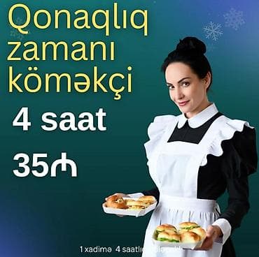 Saatlıq təmizlik və köməkçi xidməti - Saatlıq təmizlik paketləri: • — 3