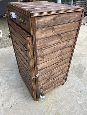 ucuz motorlar: Kaptilni budka – nerjaveyka daxili kamera və taxta korpus Məhsul — 3