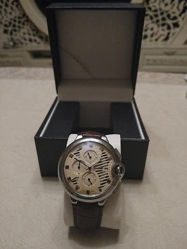 Аксессуары: Наручные часы, Cartier, цвет - Коричневый — 1