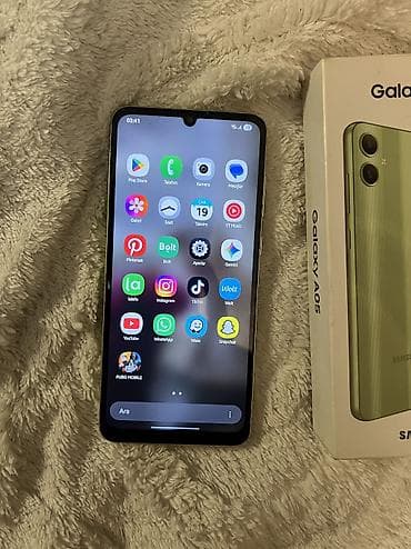 soba satilir: Samsung Galaxy A05, 64 GB, rəng - Yaşıl, Barmaq izi, Face ID — 4