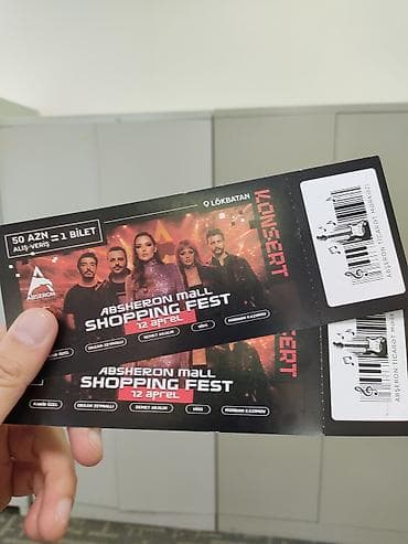 tercume merkezi: Məhsul: Absheron Mall Shopping Fest konsertinə bilet Təsvir: - — 1