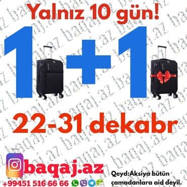 təkərli camadan: Camadan magazasinda Kampaniya!Bir çamadan alana 1 hədiyyə.Kampaniya — 2