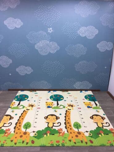 Uşaq dünyası: 🔥 AKSİYA! 🧸 İkitərəfli uşaq inkişaf etdirici termokilim (sürünmə üçün) — 3