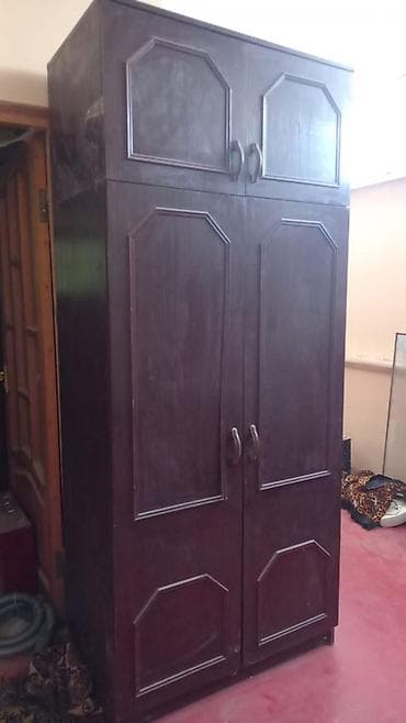 kicik: 4 qapılı, Qəhvəyi, Taxta, Açılan, Düz dolab — 1