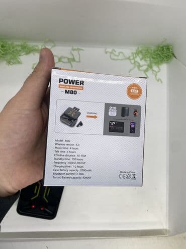 bluetooth usb: M80 Powerbanklı Fazigöstərən Bluetooth Qulaqlıq Qiymət 45yox❌ 25Azn✅ — 9