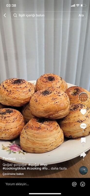 Ev seraıtınde ter temız mehsullardan yuksek keyfıyyetde hazırlanır