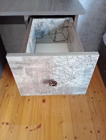 Düz masa, Polkalı, Siyirməli, Teksturalı laminat