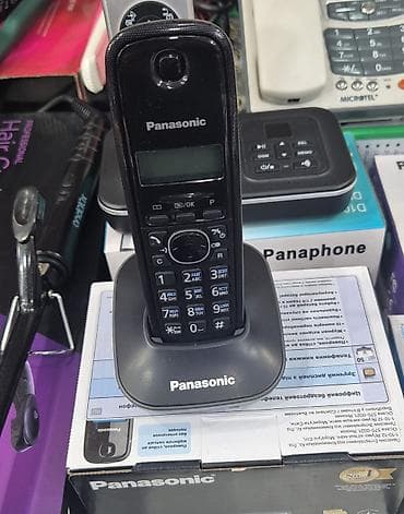 Stasionar telefon Panasonic, Simsiz, Yeni, Pulsuz çatdırılma, Ödənişli çatdırılma, Rayonlara çatdırılma