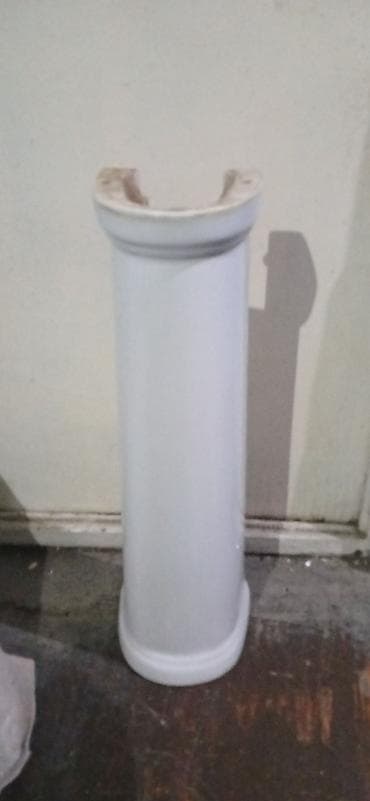 Lavabo üçün keramik postament (ayaq) - Material: ağ keramik/faian­s - — 2