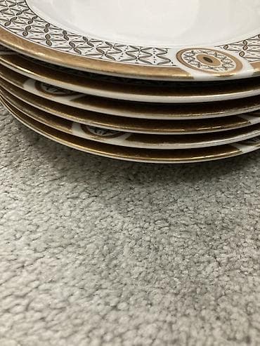 cex qablar: Boşqablar, rəng - Ağ, Farfor — 2