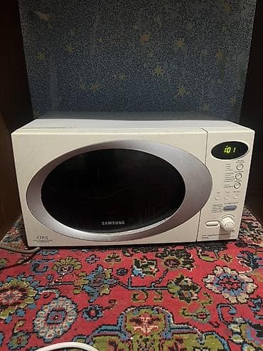 Mikrodalğalı soba Samsung, Ayrıca dayanan, Mikrodalğalar ilə, rəng - Ağ