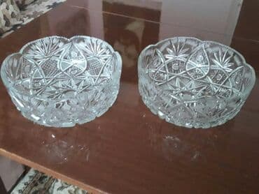 əjdər meyvəsi qiyməti: Xrustal meyvə qabı. Təzədi. Cütü. 40manat — 1