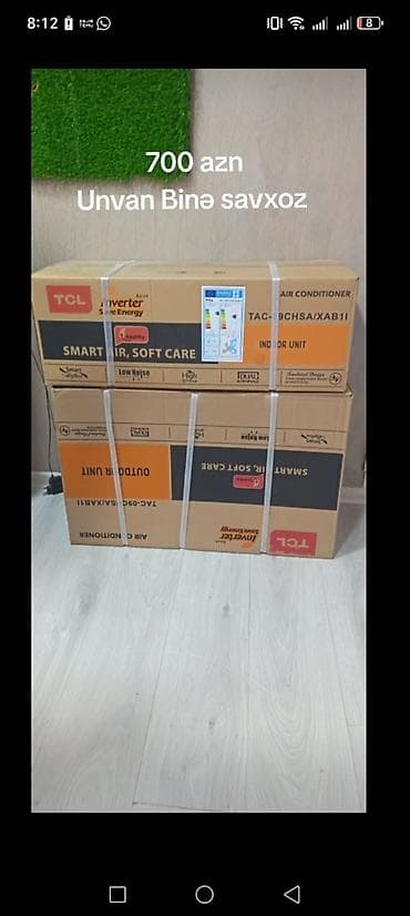 Bağlı qutu yeni .işlənməyib 35kv yeni midea kondisaneri 700azn — 2
