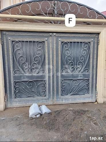Qapılar və aksessuarlar: İşlənmiş Dəmir Həyət darvazası, Yana açılan, 370 m, Mexaniki, Kredit yoxdur, Ünvandan götürmə — 1