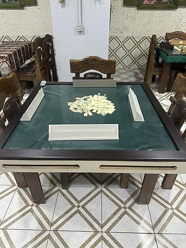 oturaca: Rummikub/Okey üçün oyun masası və aksesuar dəsti - 4 nəfərlik kvadrat — 2