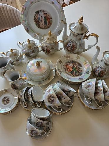 çay servizi: Çay dəsti, Farfor, Madonna, 6 nəfərlik, Almaniya — 1