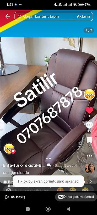 Yeni, Təkərli, Qolları tənzimlənmir, Süni dəri lalafo.az -da Yeni, Təkərli, Qolları tənzimlənmir, Süni dəri