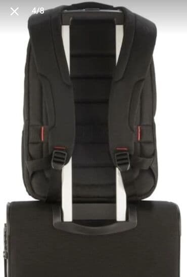 рюкзак для компьютера: Qara rəngdə Samsonite markalı bel çantası. Bir neçə bölməsi var, bu da — 5