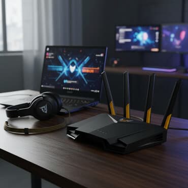 ASUS TUF Gaming üslubunda ikizonalı Wi‑Fi router - Güclü 4 xarici lalafo.az -da ASUS TUF Gaming üslubunda ikizonalı Wi‑Fi router - Güclü 4 xarici