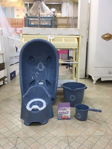 детская пена для ванны: Uşaq üçün vanna desti 5 parçali set Vanna Vedre Karşok Kruşka Setka 5 — 5