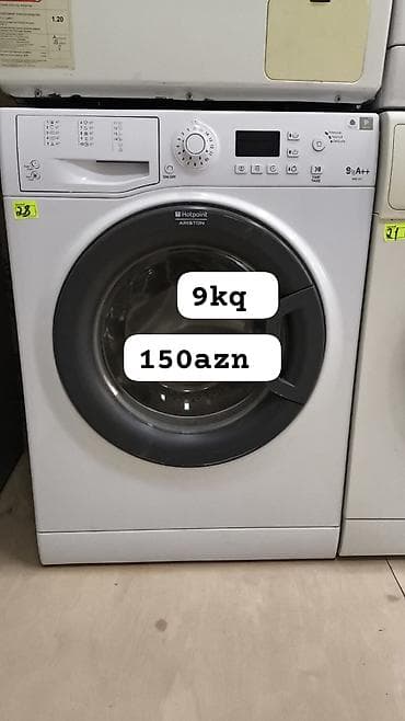 a 23: Paltaryuyan maşın Hotpoint Ariston, 9 kq, Avtomat, Qurutmasız, Kredit yoxdur — 1