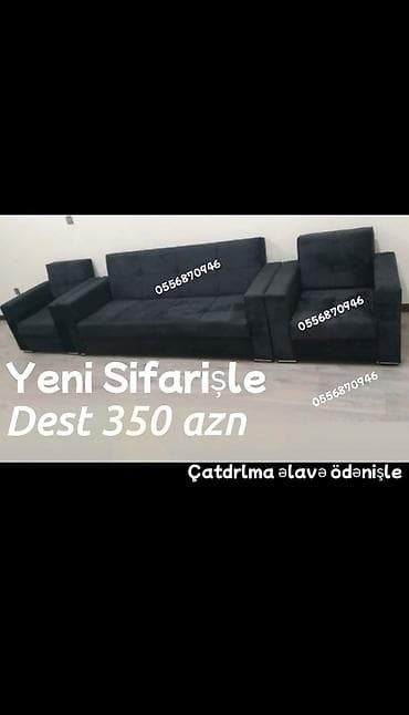 gencede divan: Yeni, Divan, 2 kreslo, Bazalı, Açılan — 4