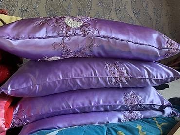 pardalar: Rəng - Bənövşəyi Satin Balış üzü — 1