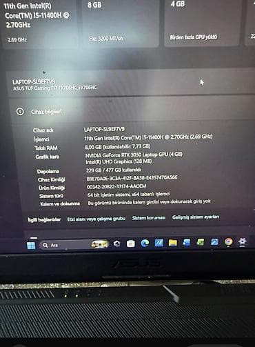 usb tester: ASUS TUF Gaming F17 (FX706HC) - Ekran: 17.3" FHD (1920x1080) gaming — 2