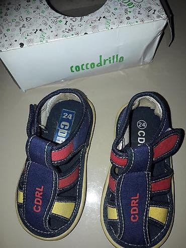 Детская обувь: Цвет - Синий Босоножки, Размер: 24, Для мальчиков — 3