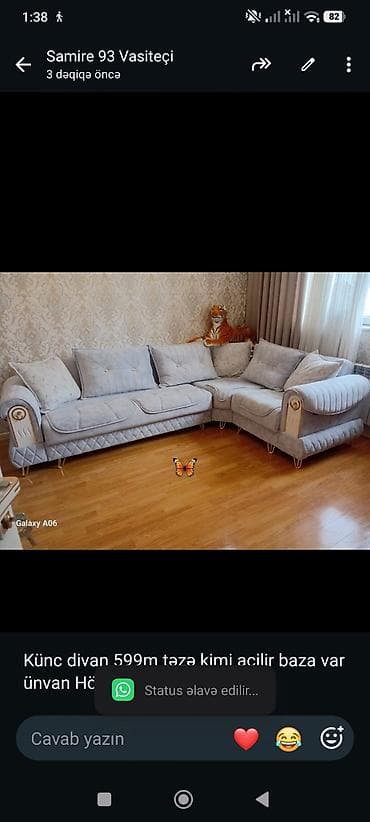 suni gul buketi: Künc divan 599m təzə kimi açilir baza var ünvan Hökməli. 6181. SAMİRƏ — 1
