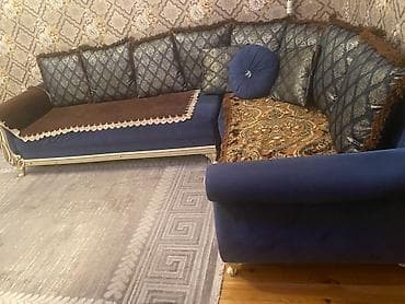 balis: Künc divan dəsti – klassik üslub, zərif detallar - Forma: L-şəkilli — 3