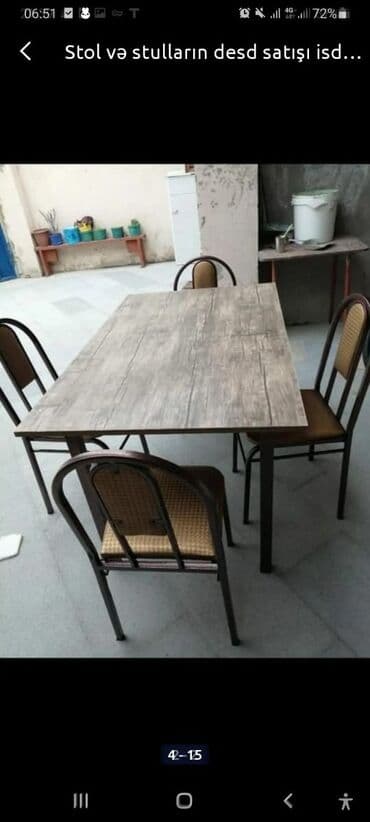 dəri stul: Masa ve oturacaq destleri Istediyiniz stulu istediyiniz olcude — 7