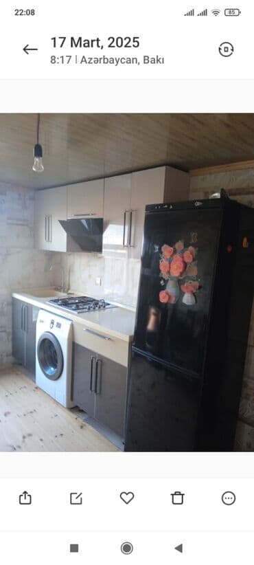 40 kv. m, 1 otaqlı, Qaz