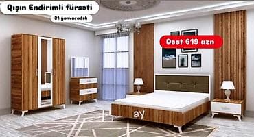 Yataq dəsti – sifarişlə hazırlanır Rəng seçimi mövcuddur Dəst 619 AZN